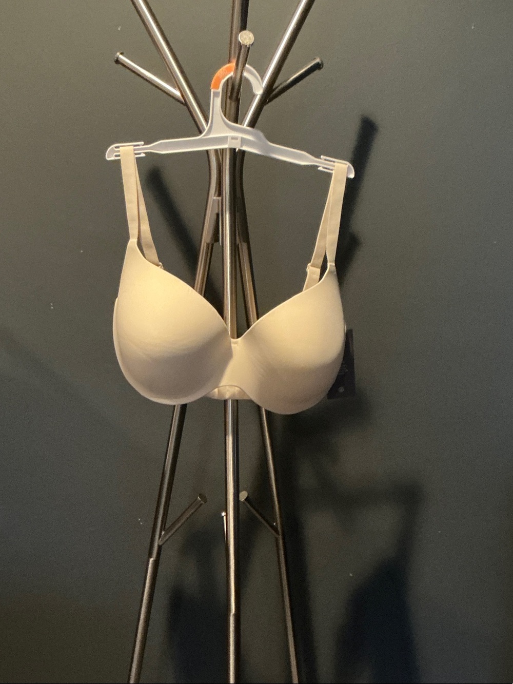 Smooth Light Beige Demi Coverage Bra with Comfort Wire